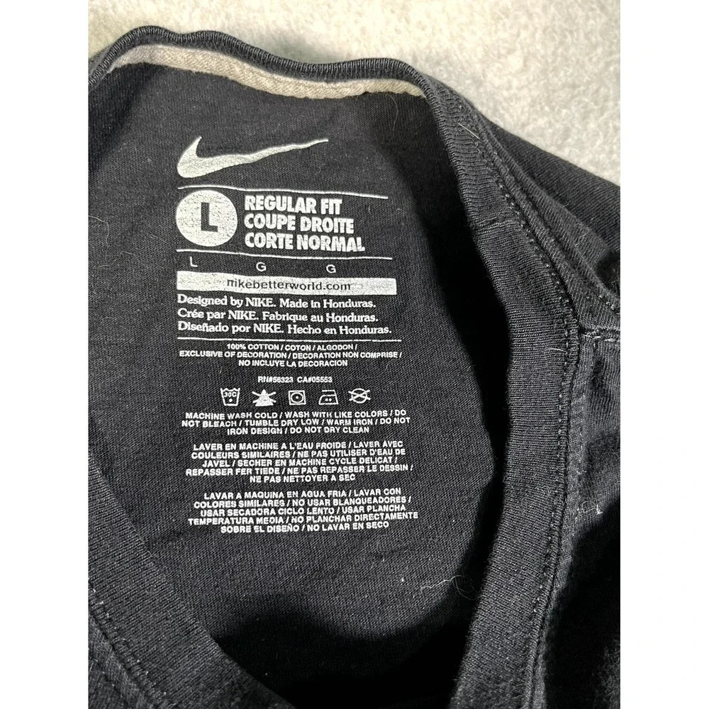 Seattle‎ Seahawks T Shirt Mens Large Black Nike Football Sports Regular Fit
